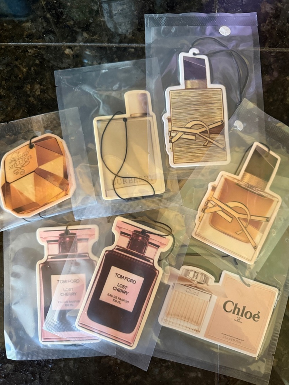 Car freshies! Luxury Perfume Bottle Scented Air Fresheners